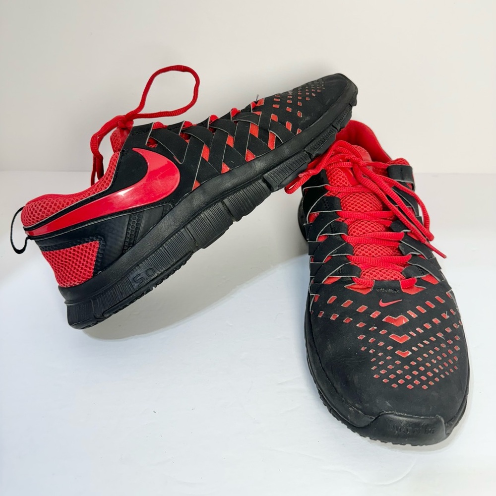Nike Free Trainer 5.0 Shoes Men's Size 13 - 579809-060, Black & Red